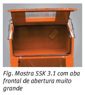 Tanque Cabine de Decapar Jacto de Areia 360Lts SSK 3.1 - NOVO