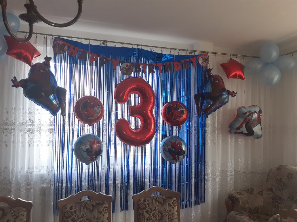 Balony Spiderman na 3 urodziny