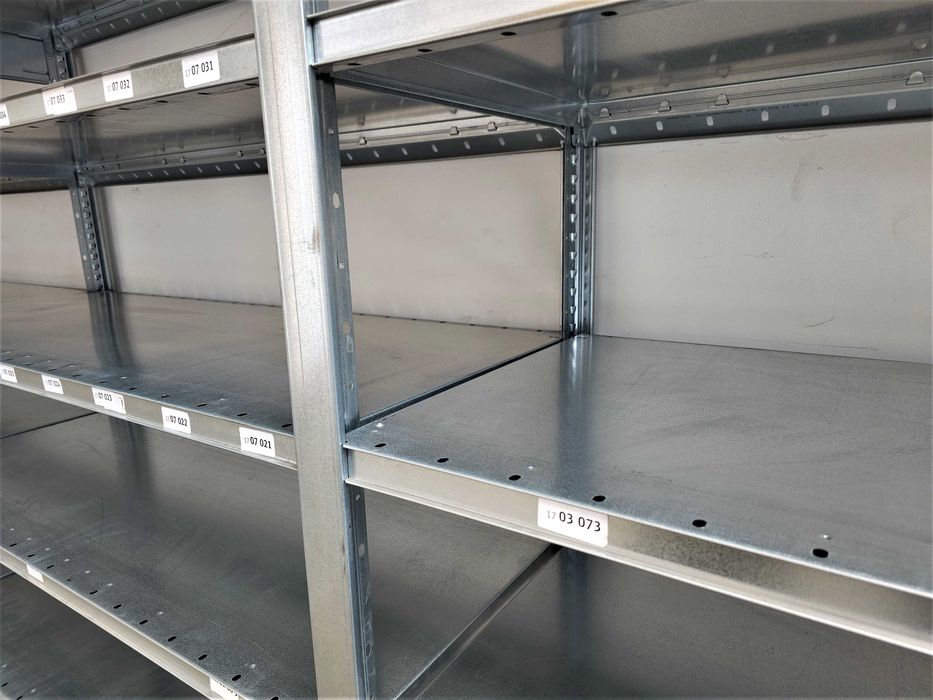 Regał Magazynowy 50x210x393/21p Metalowy Ocynk Garaż Warsztat Piwnica