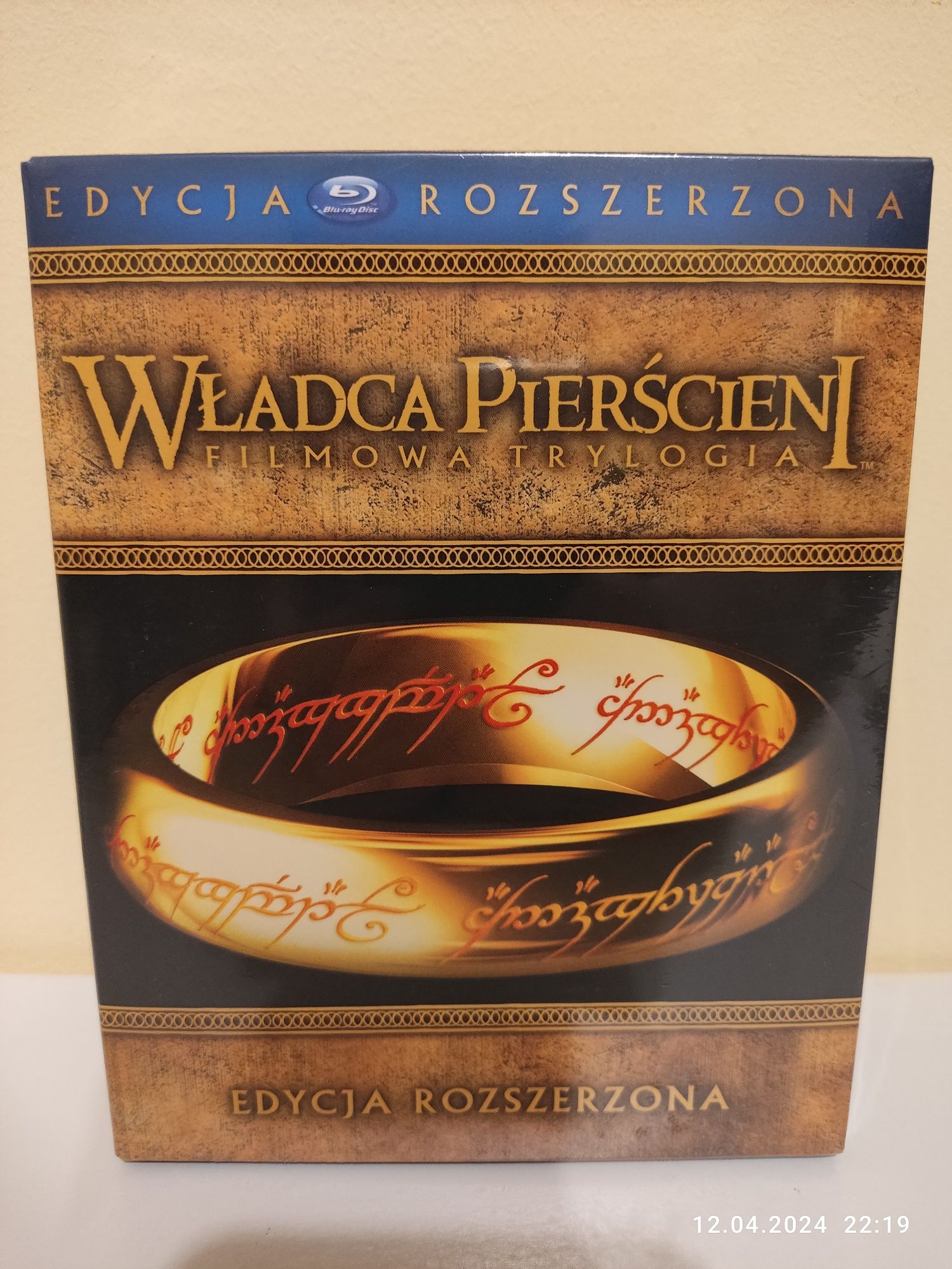 Władca Pierścieni Blu ray trylogia edycja rozszerzona Tolkien  NOWY