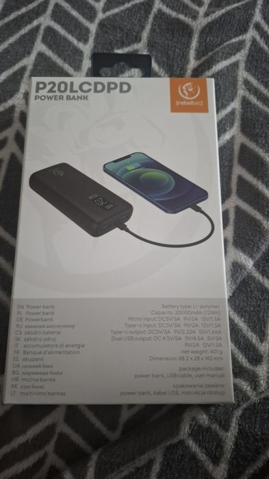 Power bank P20LCDPD