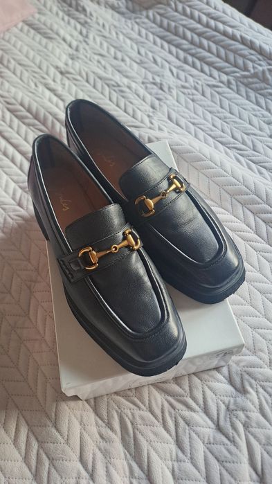Buty mokasyny loafersy skóra naturalna 39 Joules