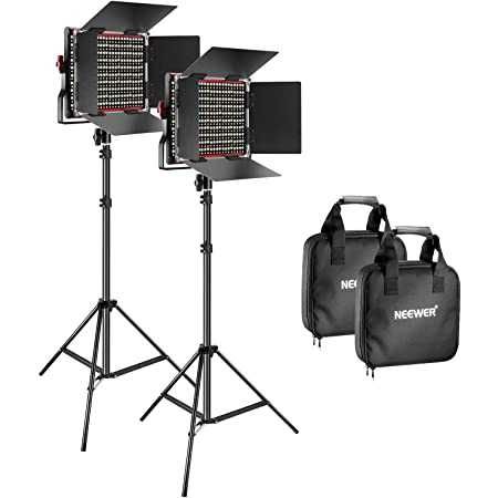 Conjunto painéis LED Fotografia Vídeo Neewer Estúdio Iluminação leds