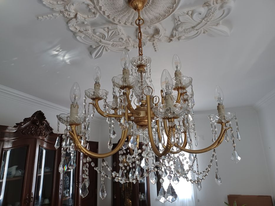 Candeeiro  de cristal vintage