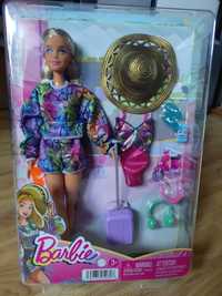 Barbie lalka z akcesoriami zestaw kapelusz walizka
