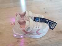 27 Nowe buty Lupilu dziewczęce świecące adidasy sportowe białe