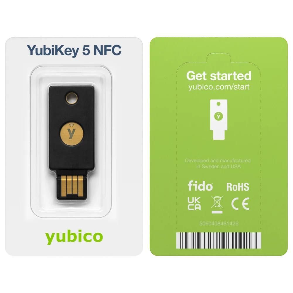 Klucz zabezpieczający Yubico Yubikey 5 NFC USB-A