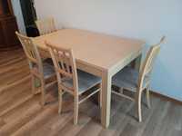 Duży stół plus 4 krzesła