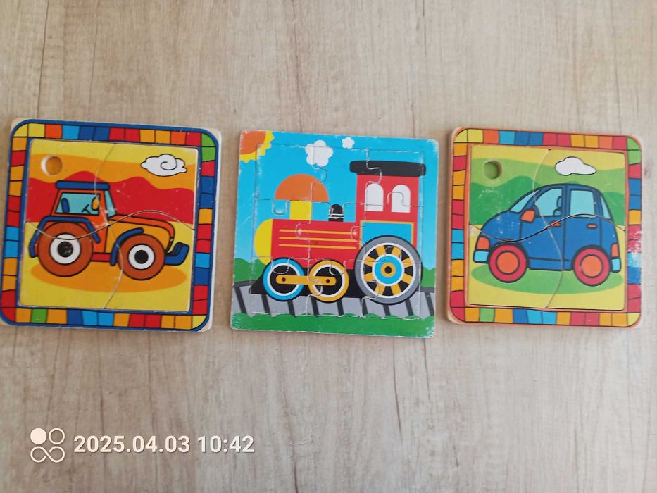 Układanki drewniane