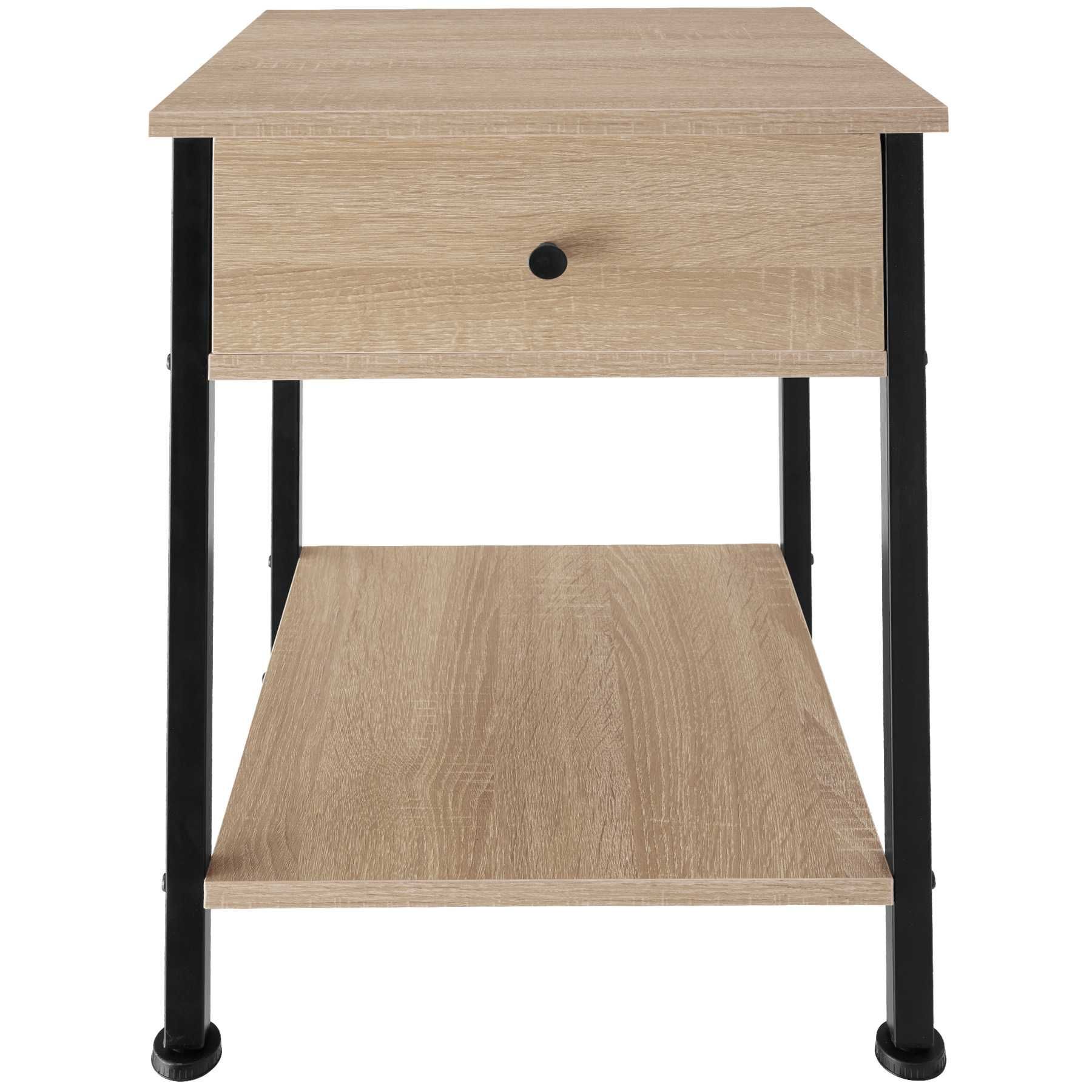 Stolik nocny Bradford industrialny jasny OUTLET