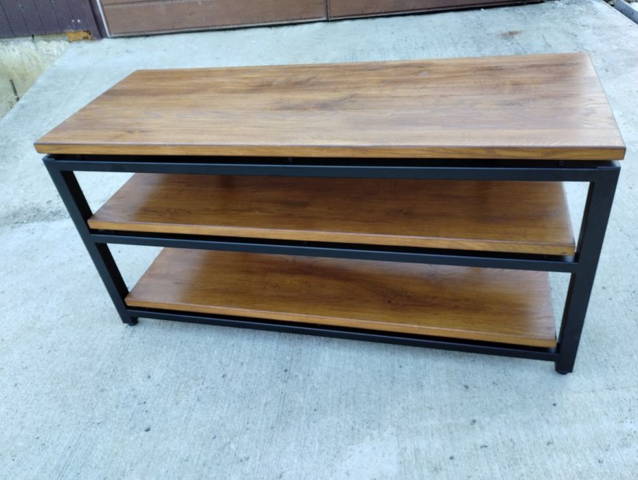 Szafka audio  Rtv Stolik HiFi na sprzęt pod zamówienie Dąb Loft komoda