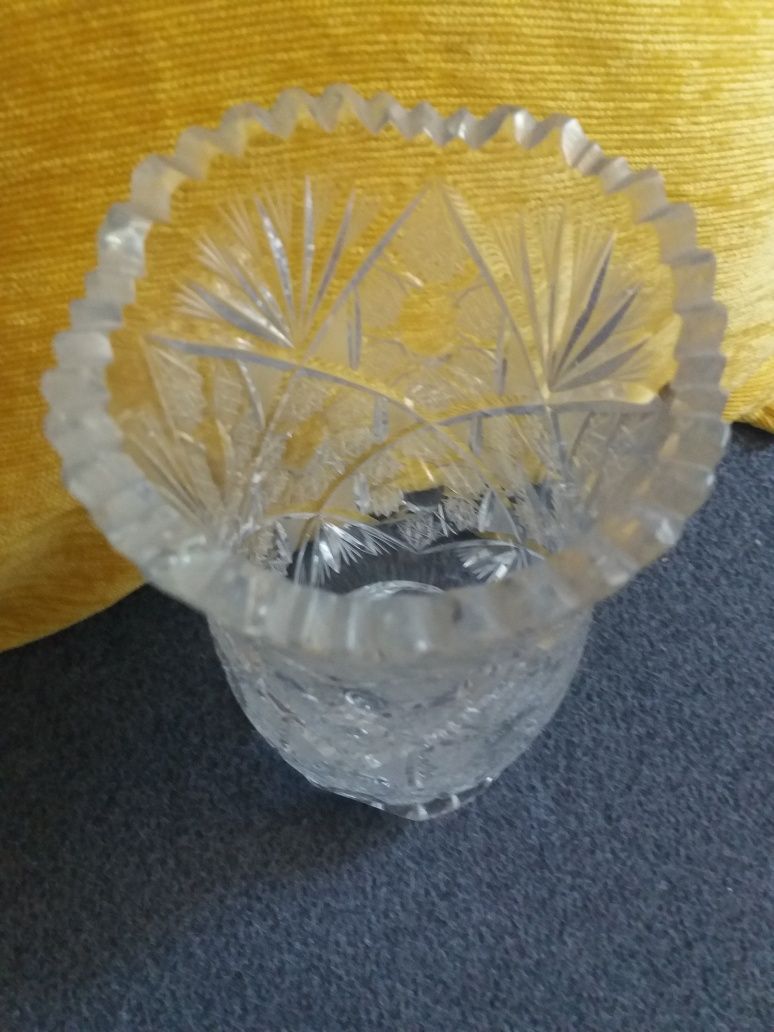 kryształy PRL wazon