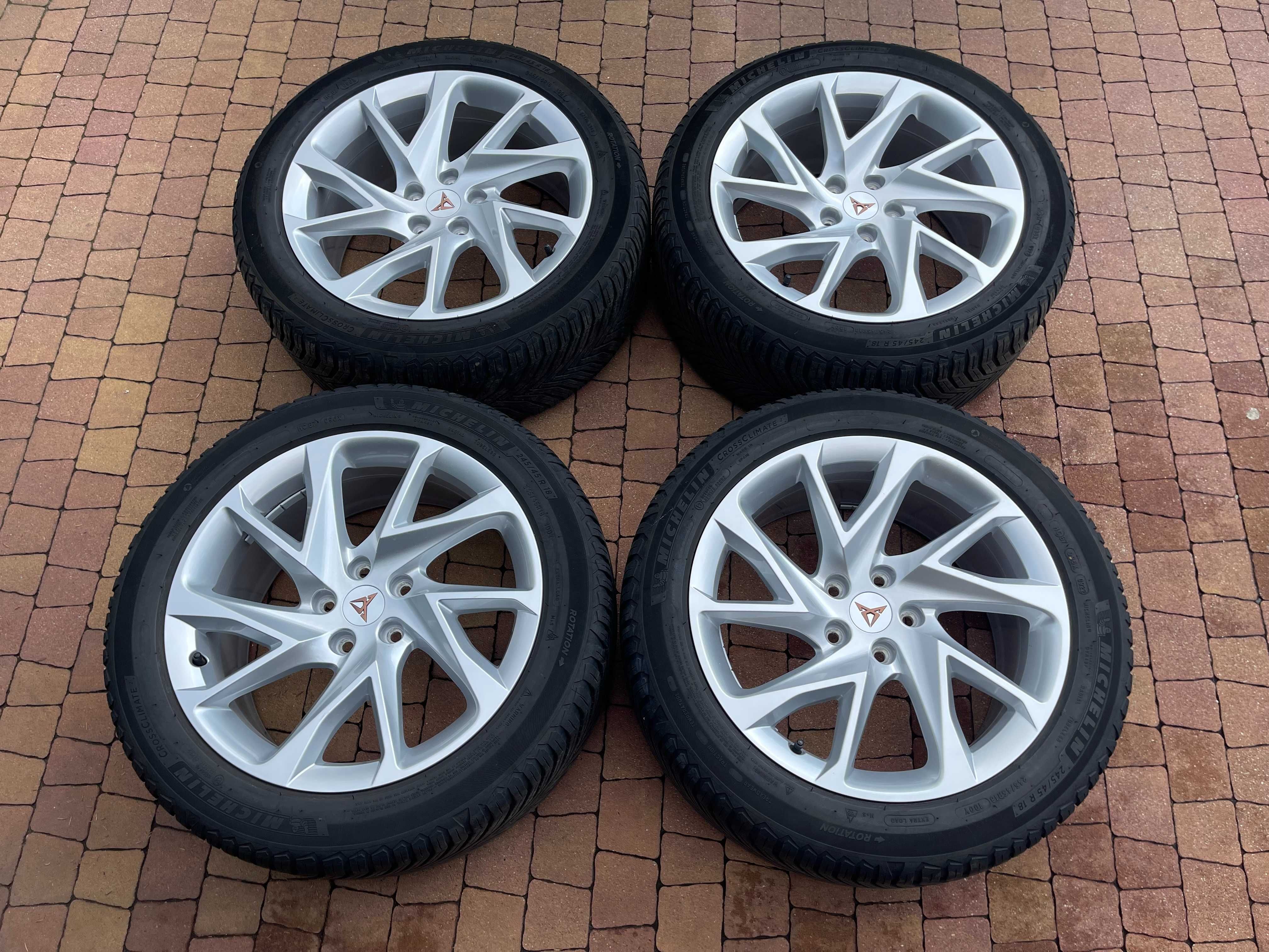 3884. Koła wielosezonowe Cupra Formentor oryginał 5x112 245/45/18