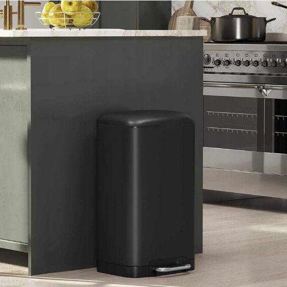 Songmics Kosz Na Śmieci 30 L Czarny Ltb01Bk