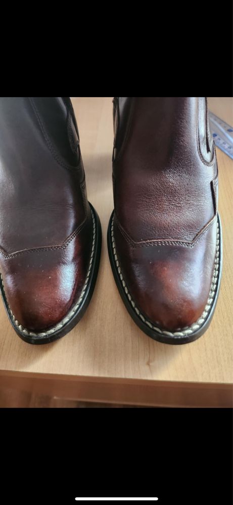 Kozaki kowbojki skorzane vero gomma rozmiar 36