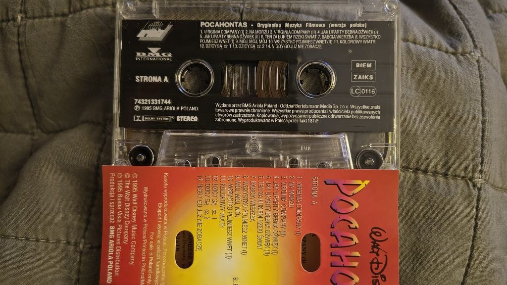 Pocahontas kaseta magnetofonowa
