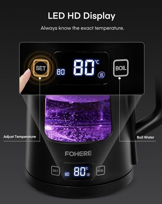 Czajnik elektryczny szklany Fohere