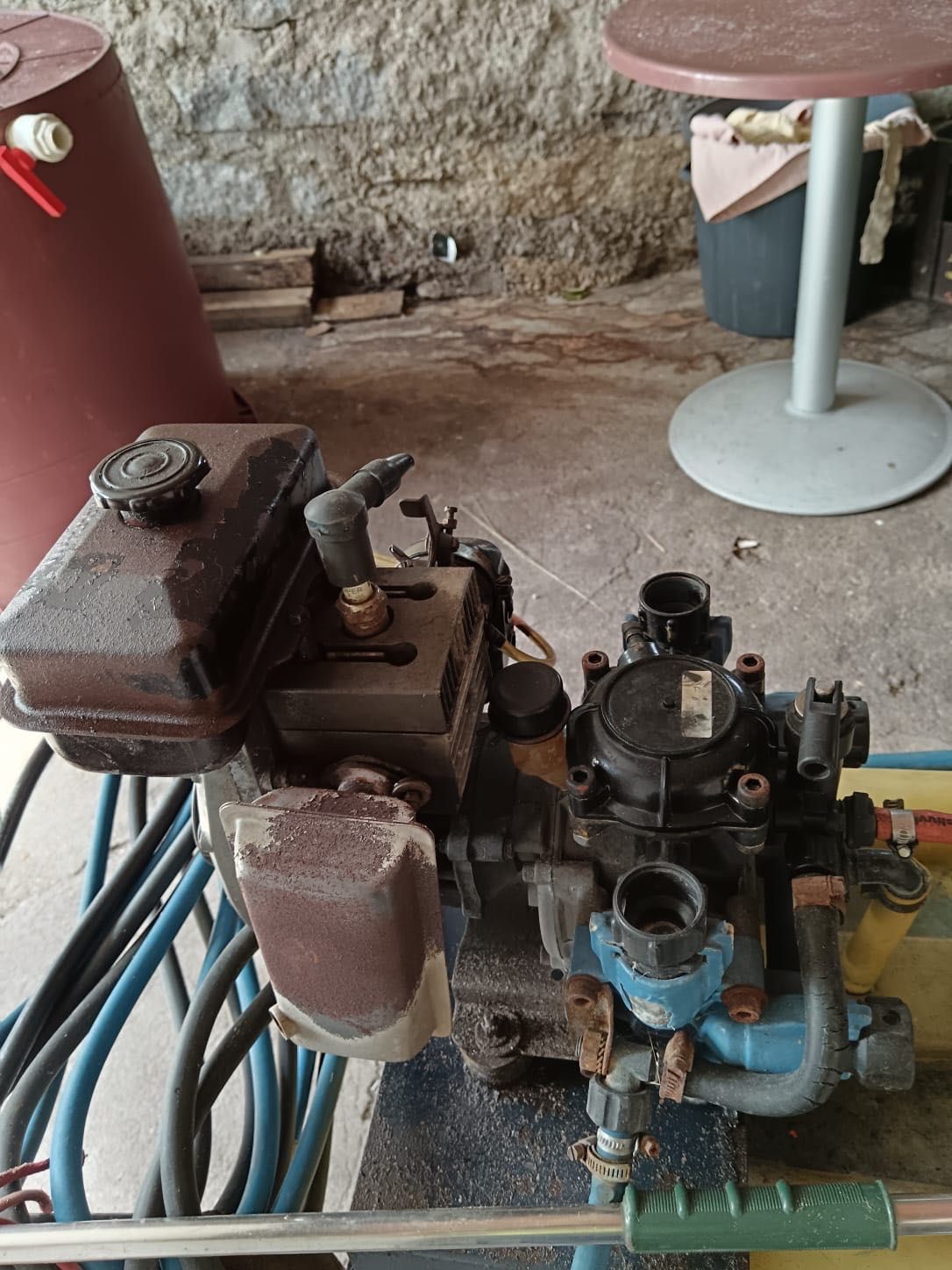 Máquina de sulfatar agrícola