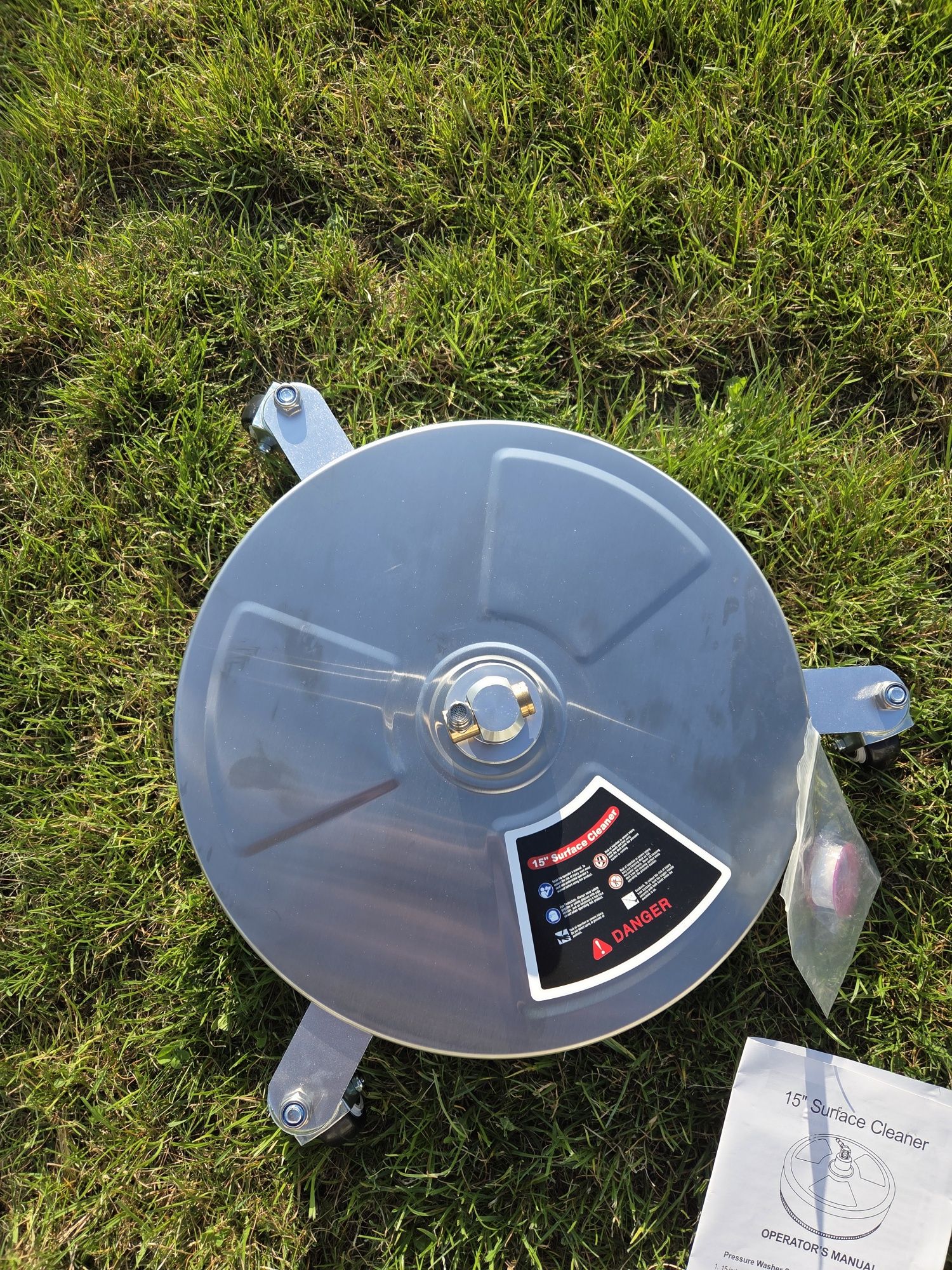 Talerz 15" 38cm do mycia kostki + adapter Szczotka/Tracer/Mosmatic