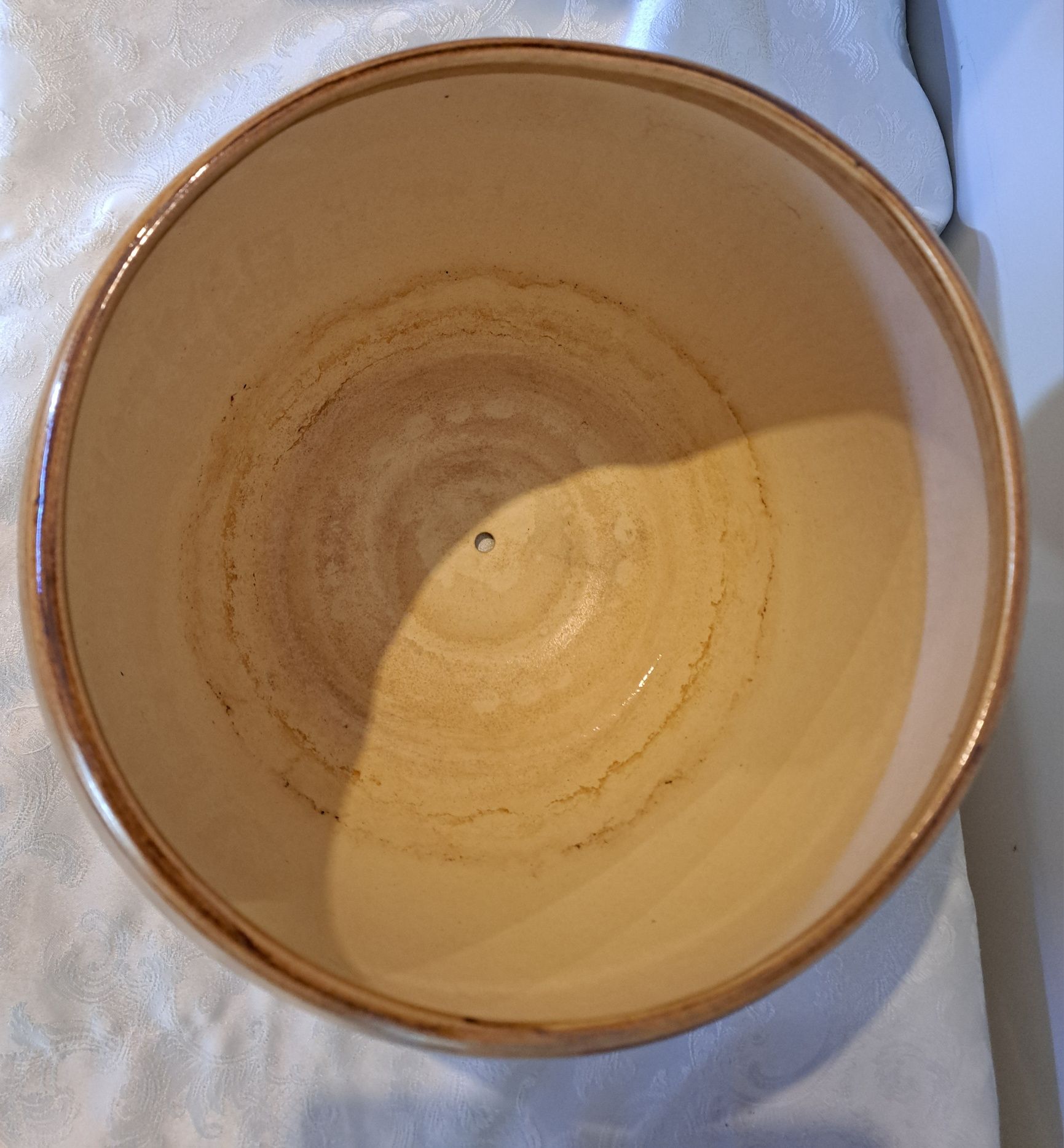 Donica, osłonka ceramiczna ręcznie malowana