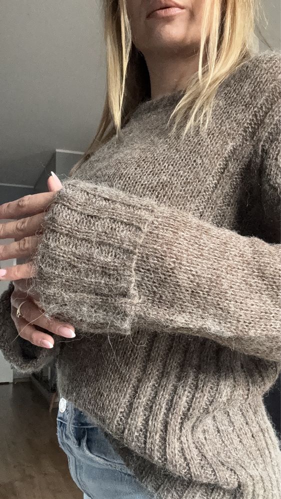 Massimo dutti, fransa, zara sweter M