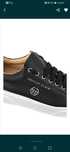 PHILIPP PLEIN Skórzane trampki Lo-Top Hexagon sneakersy Męskie czarne