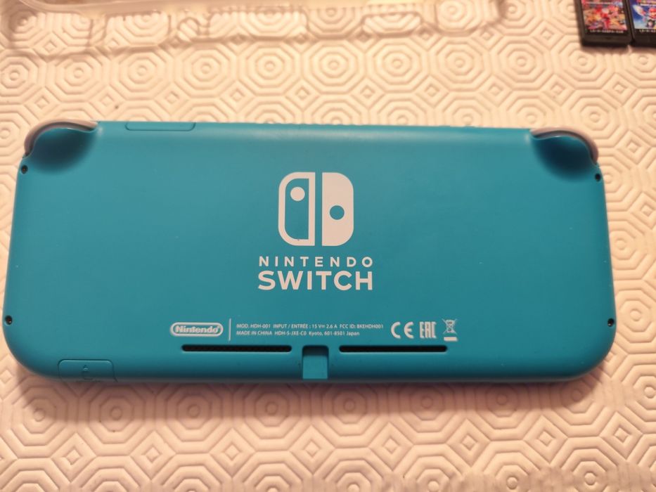 Nintendo Switch Lite Azul + 3 Jogos + Acessórios — Excelente Estado