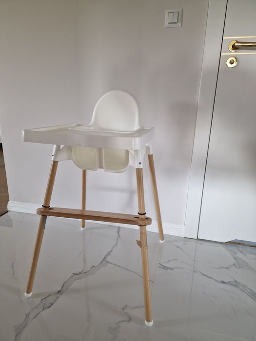 Krzesełko do karmienia Ikea antilop z podnóżkiem