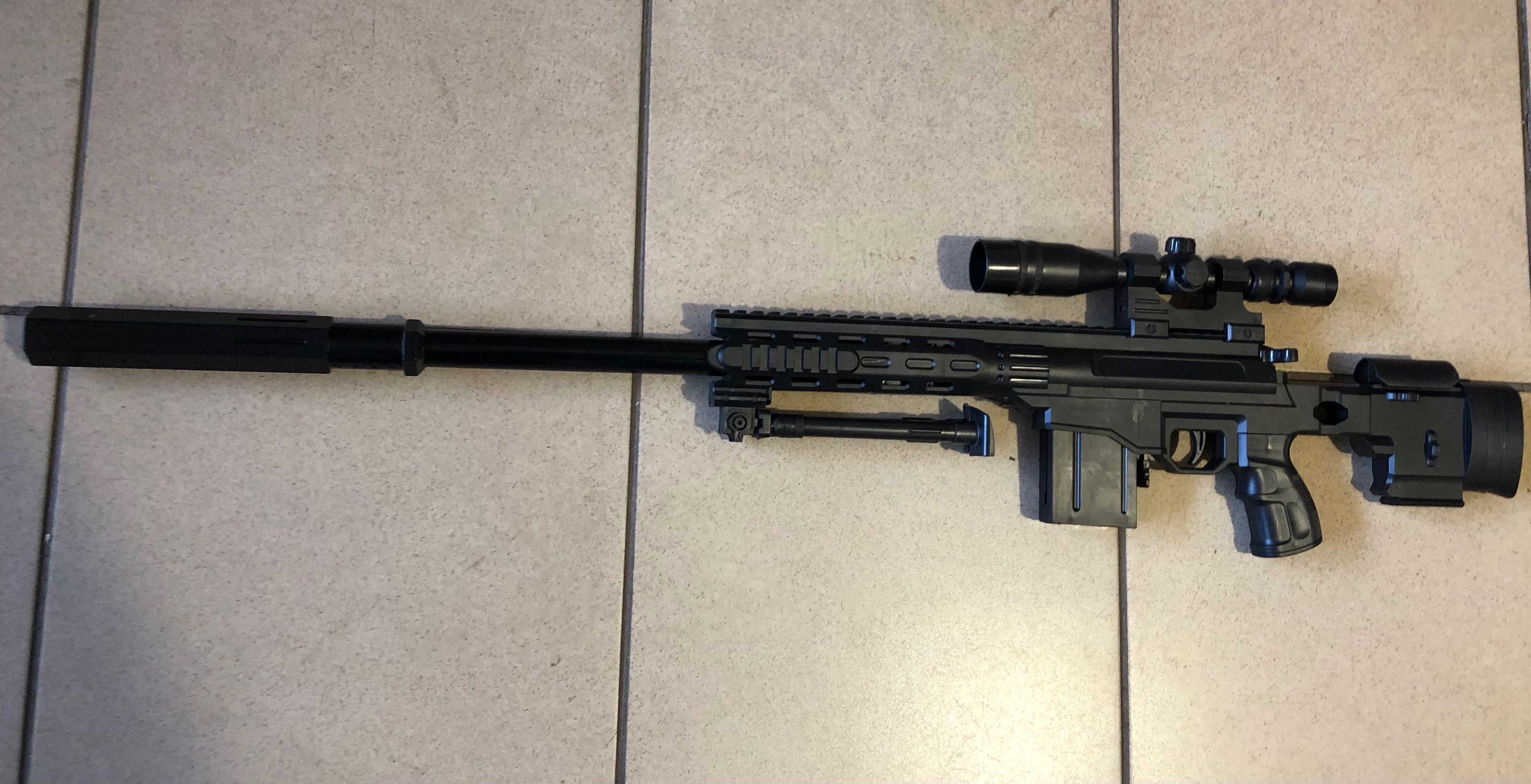 Снайперская винтовка AWM 88 см,лазерный прицел,сошки