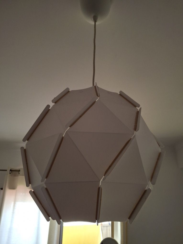 Candeeiro suspenso IKEA branco