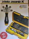 Набор Felo головок 7-13 мм и бит PH PZ Torx SL ERGONIC K BOX