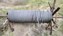 Lina stalowa z dźwigu Fi 17mm około 100 mb
