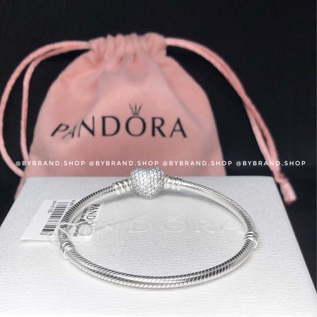 Браслет браслети Паве Pandora пандора срібло 1:1 оригинал шарми