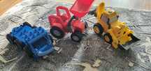 Traktorek i Bob budowniczy lego duplo,4 szt