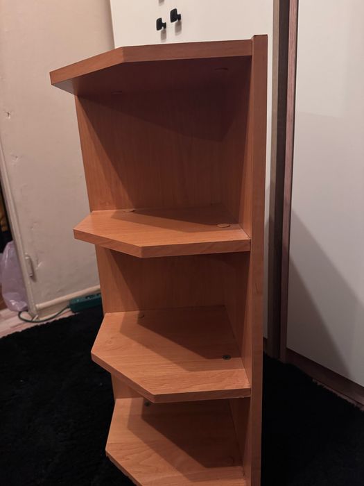 Szafka półka narożna drewniana 72