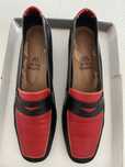 Sapatos mocassins bicolor