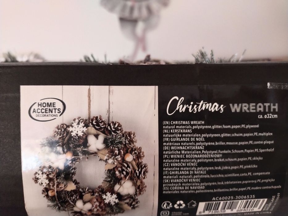 Wianek stroik świąteczny