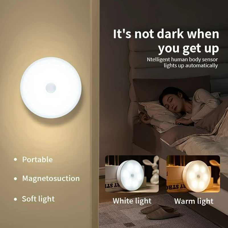 Conjunto de 3 Lâmpadas LED com Sensor de Movimento