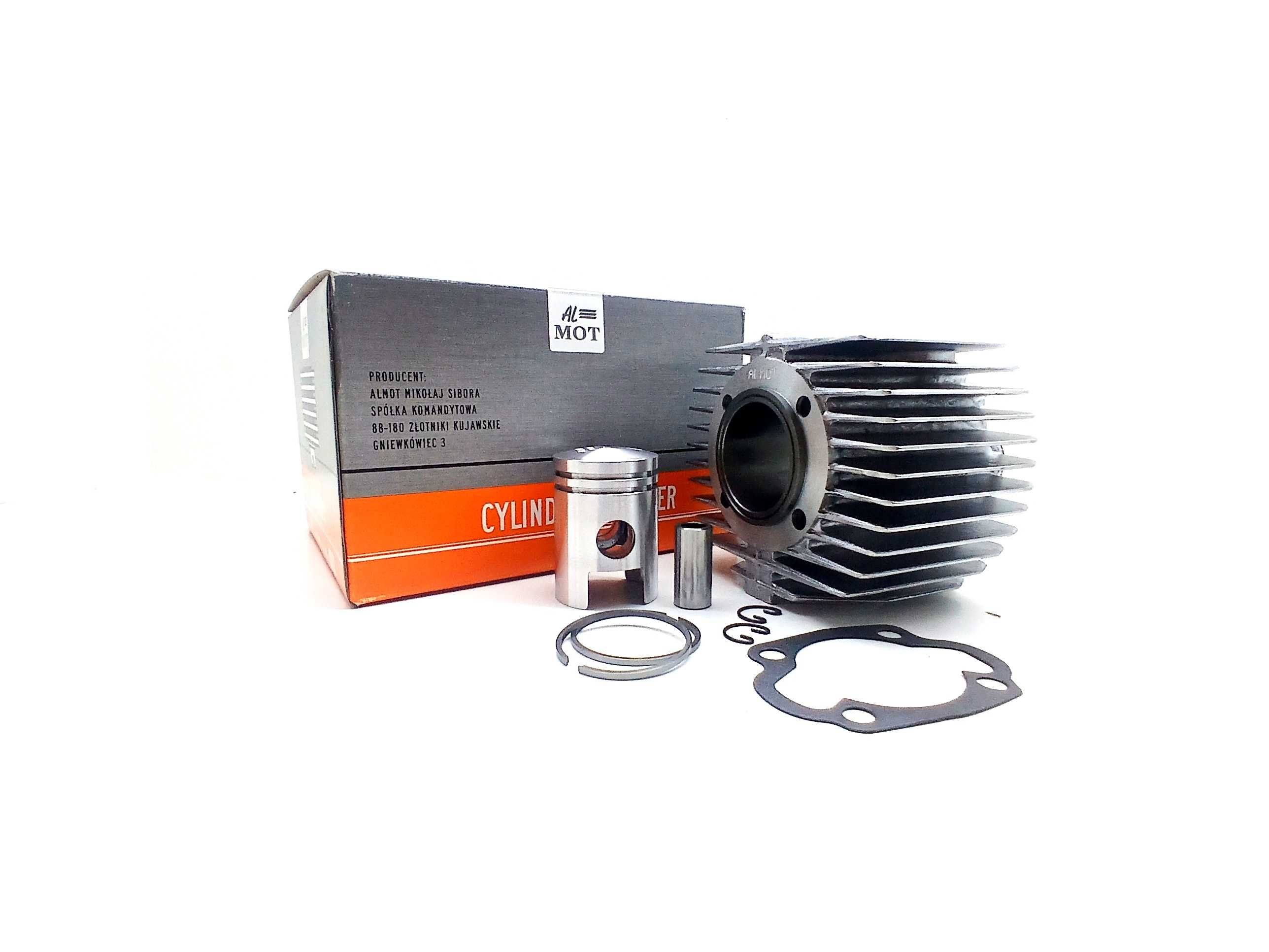 Cylinder 50 ccm Jawa 50 Romet Ogar 200 + tłok AK20 kpl firmy Almot