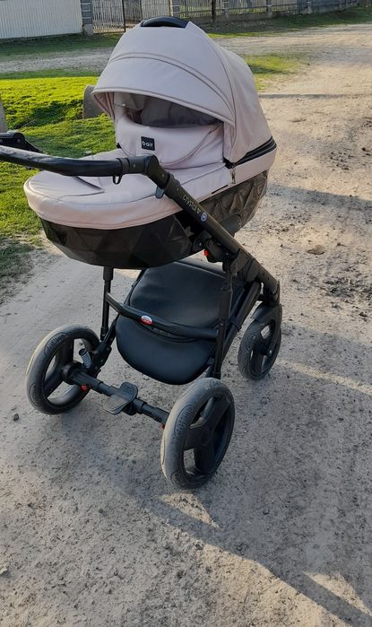 Дитяча коляска Crystal BC-02 Пудрового кольору