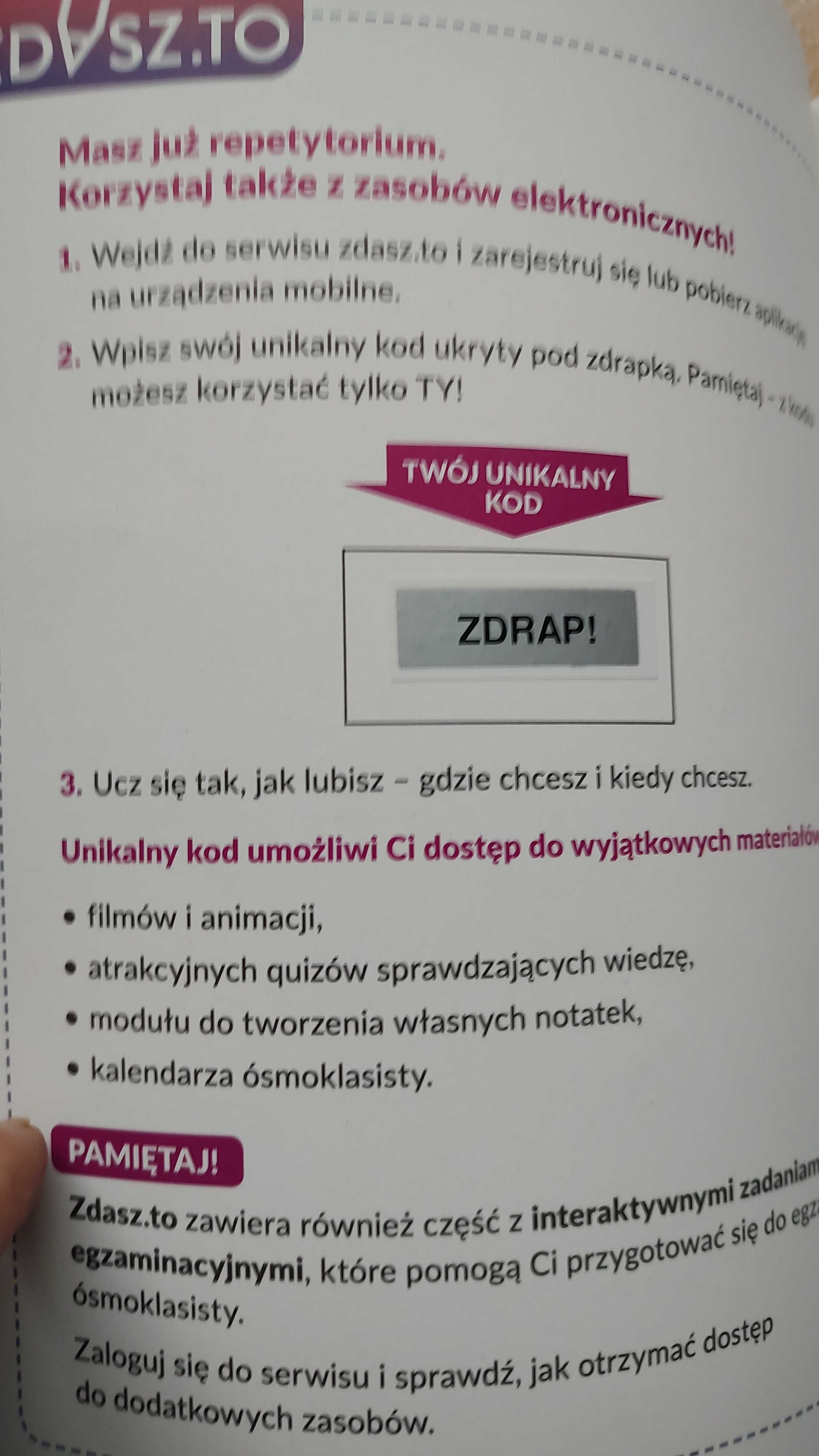 Repetytorium ósmoklasisty matematyka WSiP