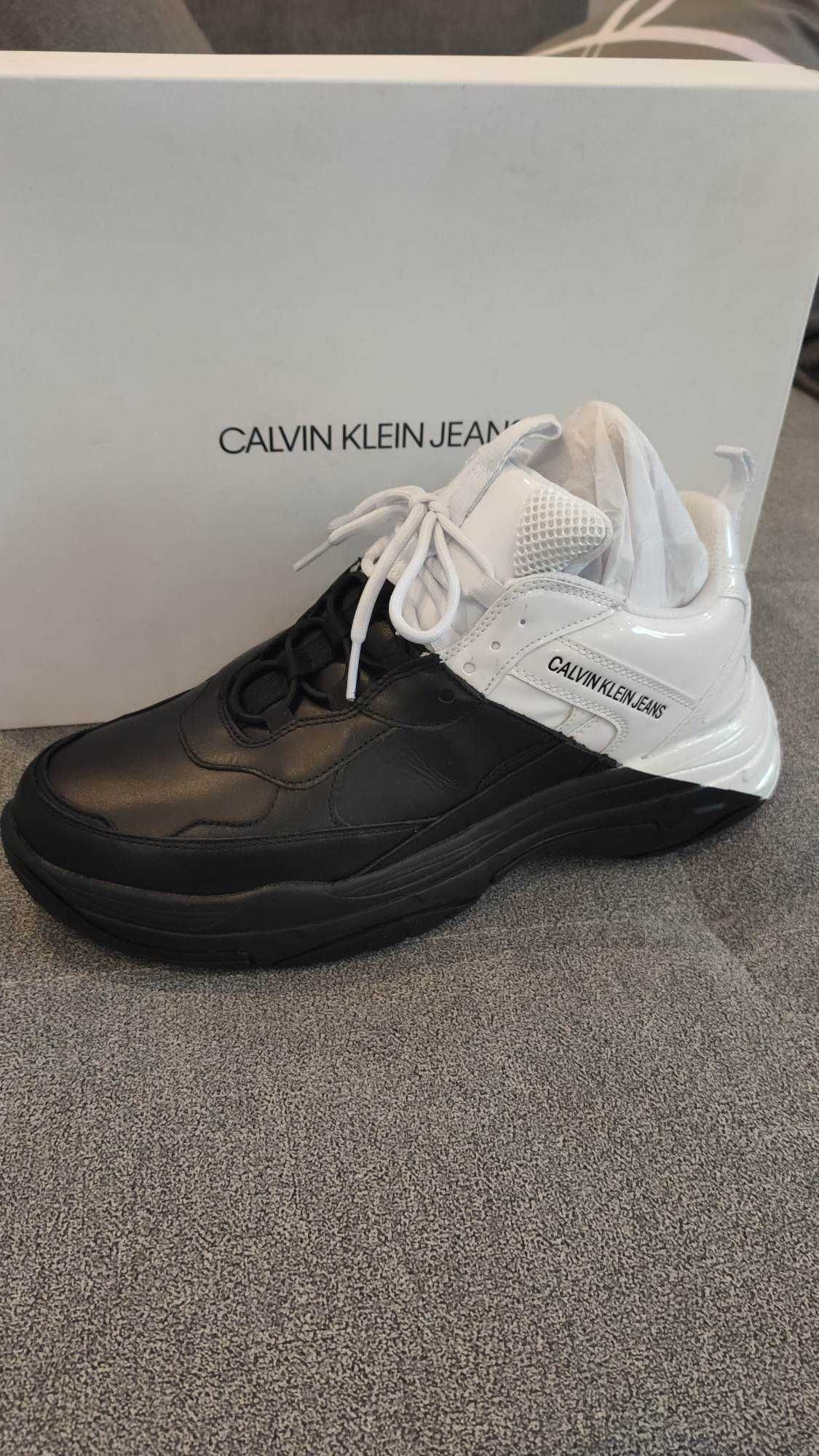 CALVIN KLEIN JEANS roz. 45 Sneakersy Marrell B4S0652 White/Black