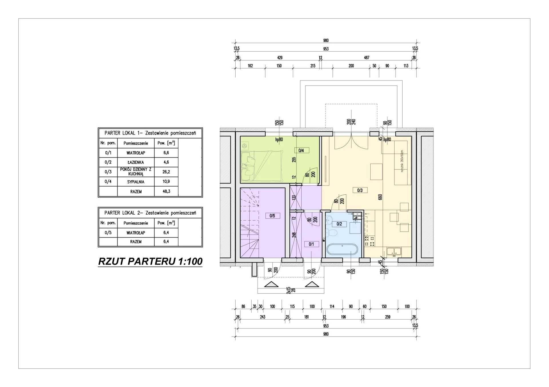 48,3 m², 2 pokoje z ogródkiem – gotowe do zamieszkania!