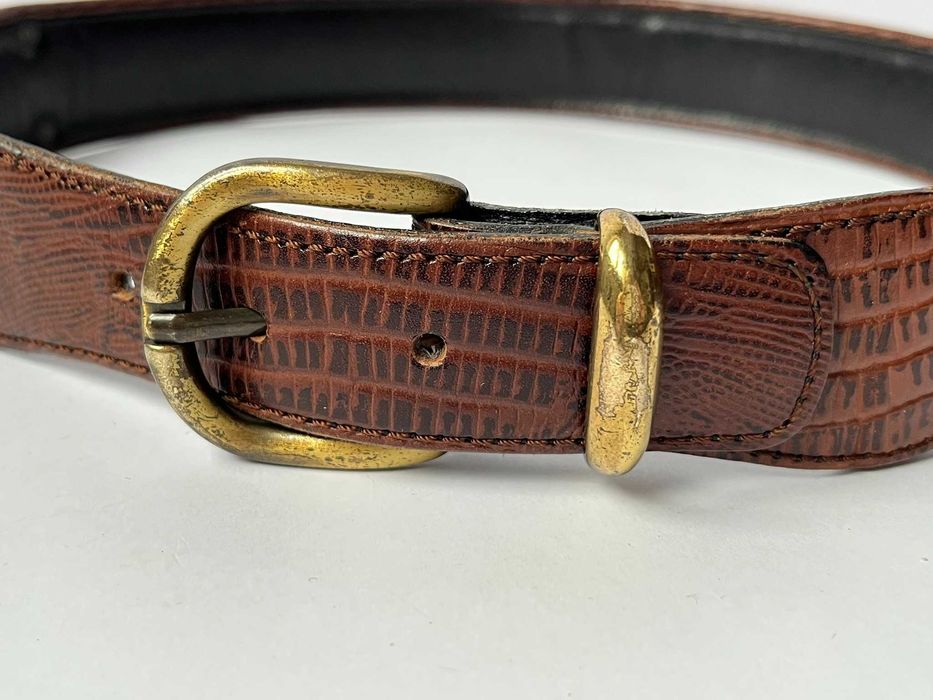 Вінтажний ремінь Garmann, Іспанія, натуральна шкіра, 80-ті. (73-78см)