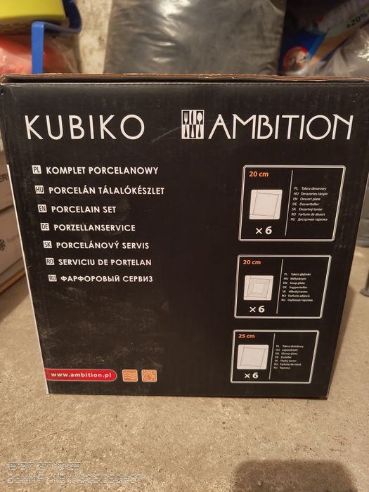 Ambition kubiko zestaw obiadowy 18el