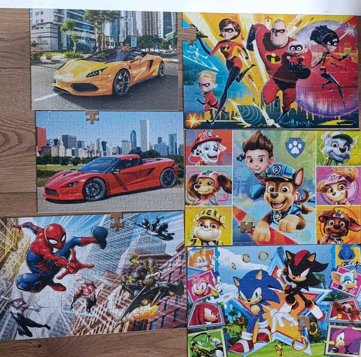 Zestaw puzzli dla 100-180, 24 zestawy, trefl, clementoni