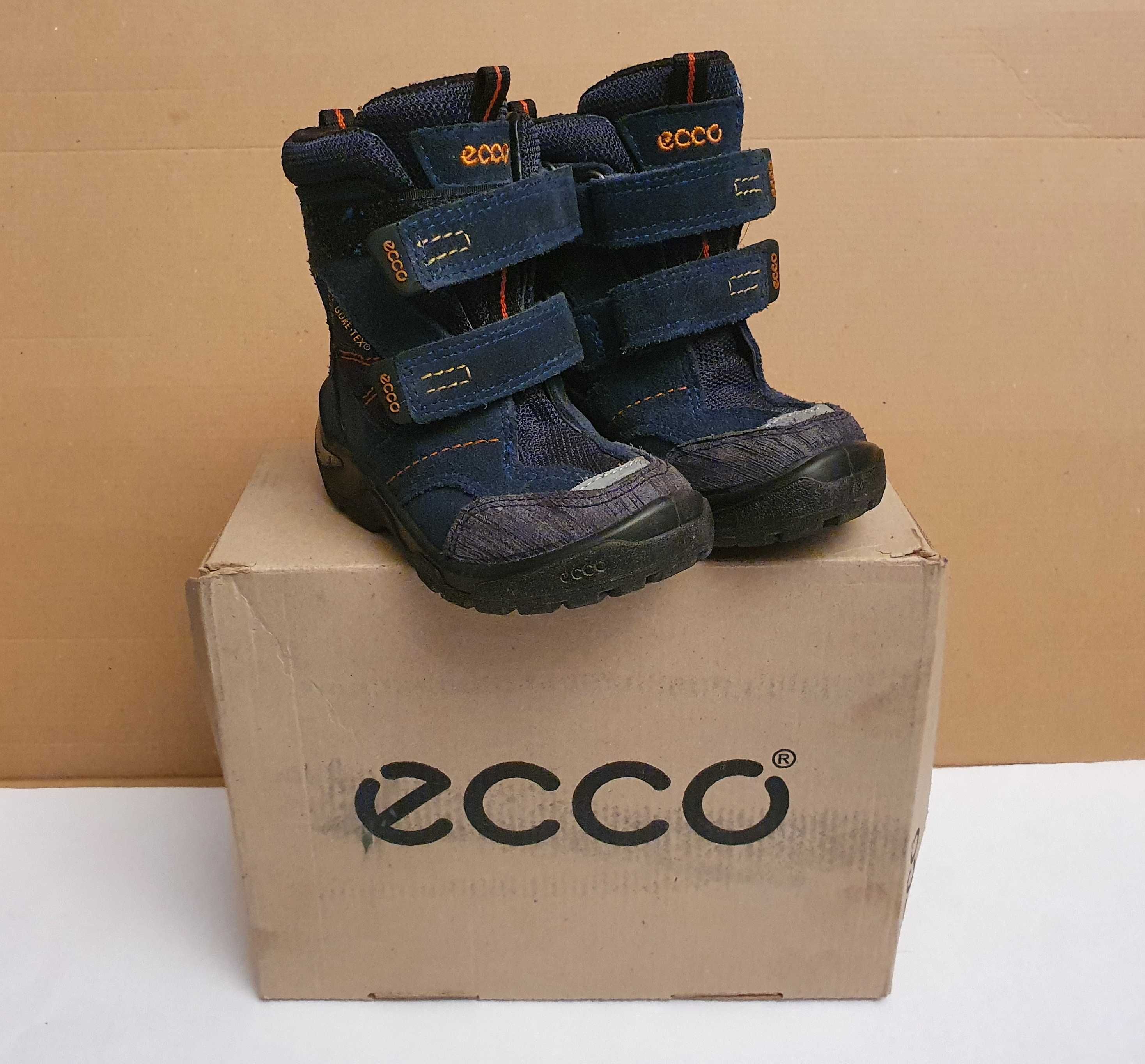 Buty zimowe Botki dziecięce ECCO granatowe rozmiar 22