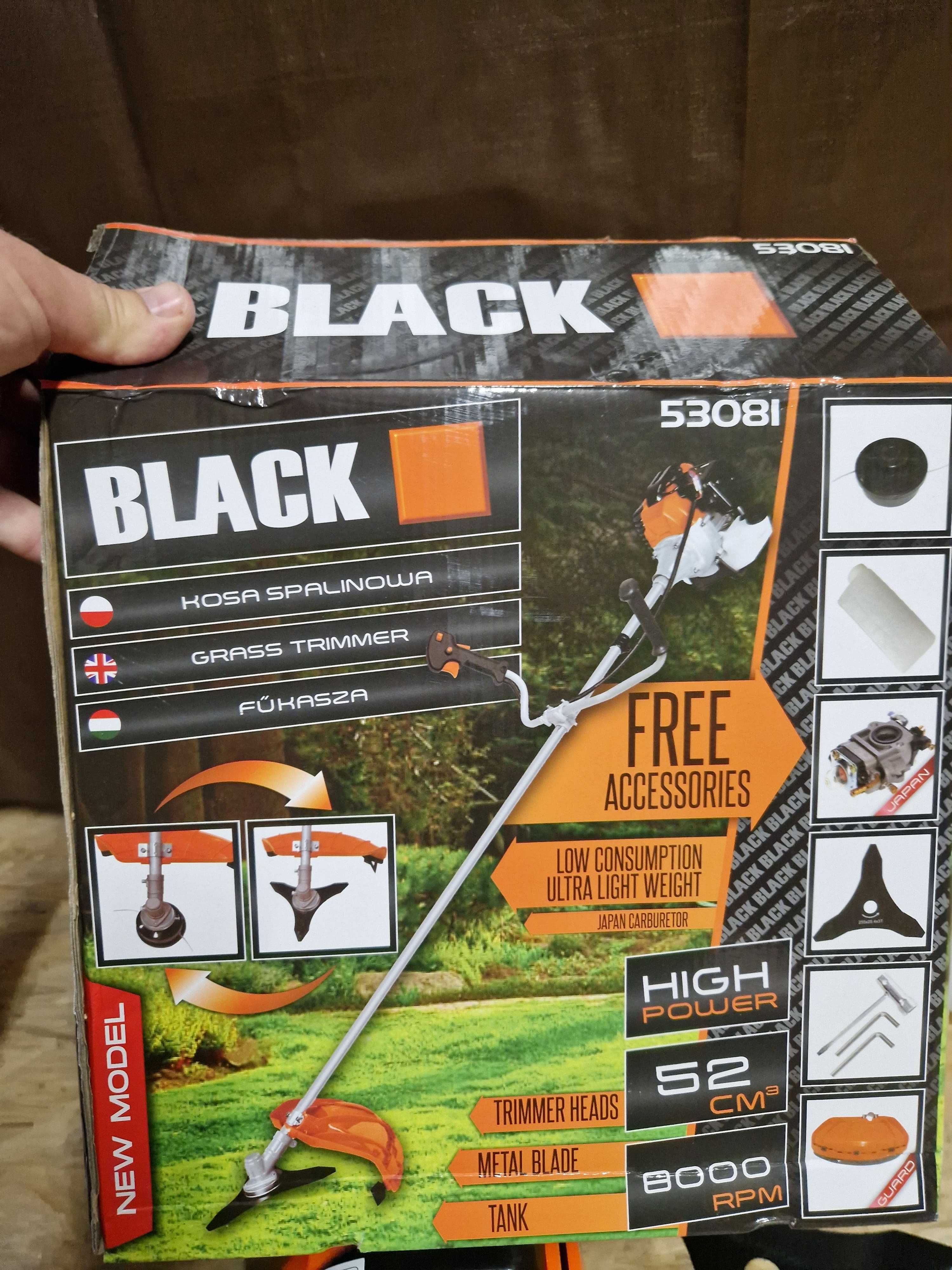 KOSA spalinowa 5,8KM kosiarka Podkaszarka XXL BLACK