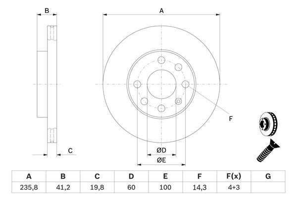 Opel Corsa C 1.0-1.2 00-07 /+ABS/ Tarcze hamulcowe przód+klocki kpl.>