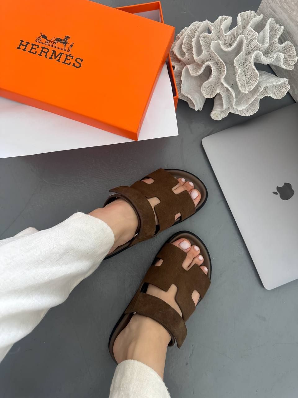Босоніжки Hermes Sandals Brown